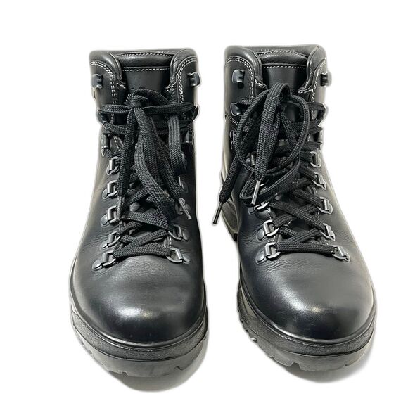 LL Bean Cresta Womens Brown Leather Gore-tex Vibram Sole Hiking Trail Boots 8.5 - Picture 4 of 9